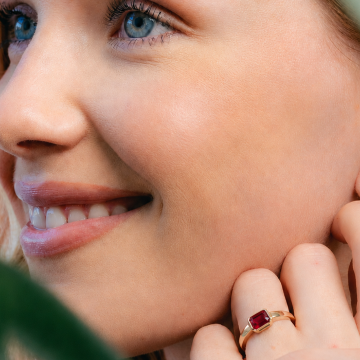 The Harmony - Emerald Engagement Ring
